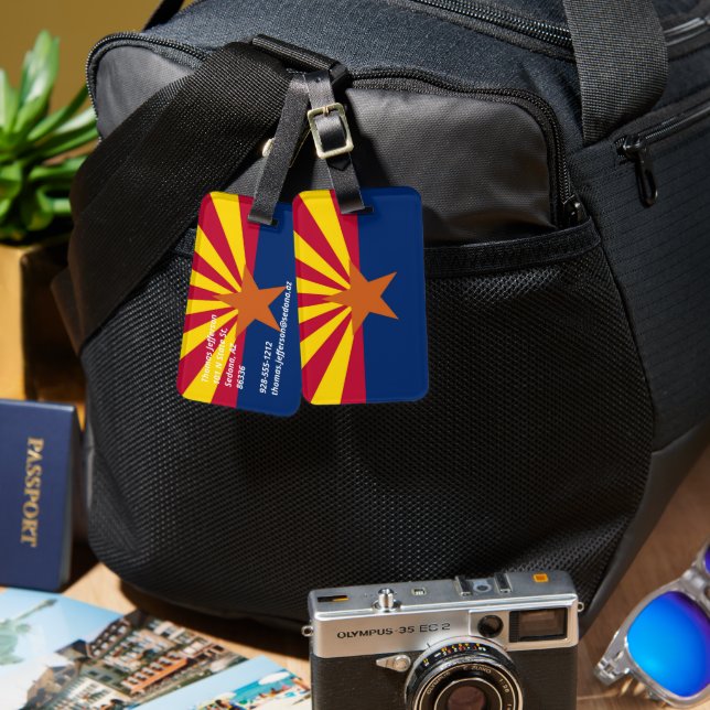 Arizona flag luggage tag (Front & Back)