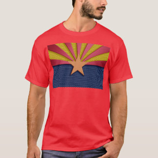 Arizona Flag Metal Look T-Shirt