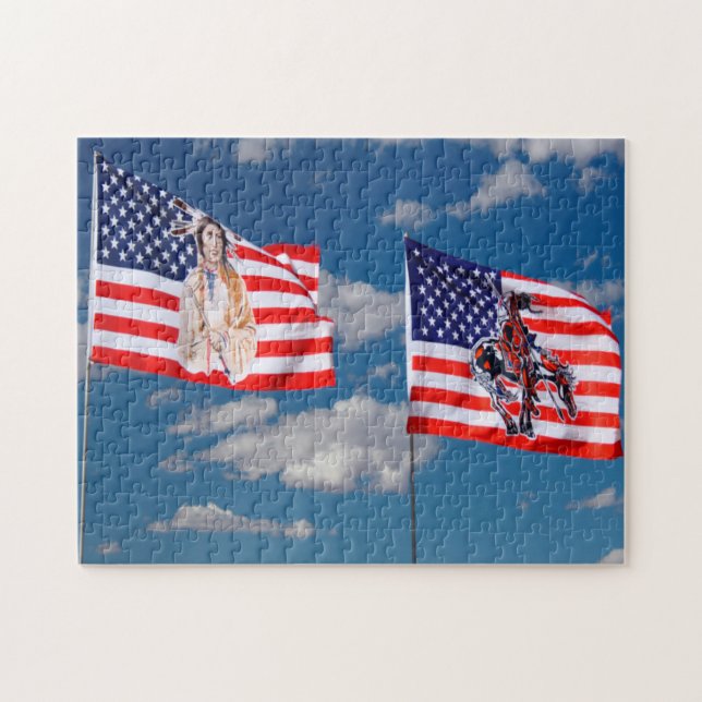 Arizona Flag Monument Valley. Jigsaw Puzzle (Horizontal)