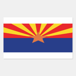 Arizona Flag Rectangular Sticker