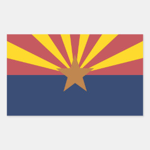 Arizona Flag Rectangular Sticker