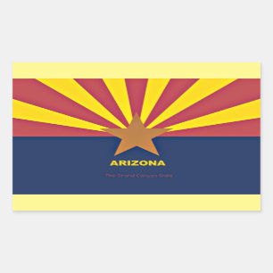 Arizona Flag Rectangular Sticker