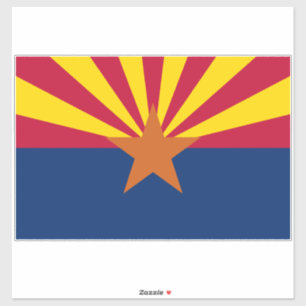 Arizona Flag: Setting Star Sun, The Copper State