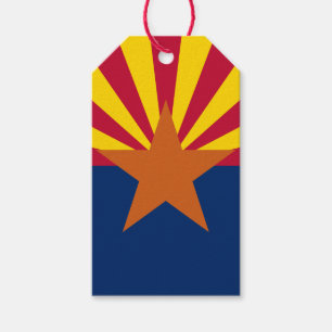Arizona Flag: Setting Star Sun, The Copper State Gift Tags