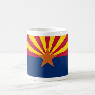 Arizona Flag: Setting Star Sun, The Copper State Magic Mug
