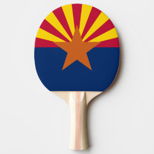 Arizona Flag: Setting Star Sun, The Copper State Ping Pong Paddle