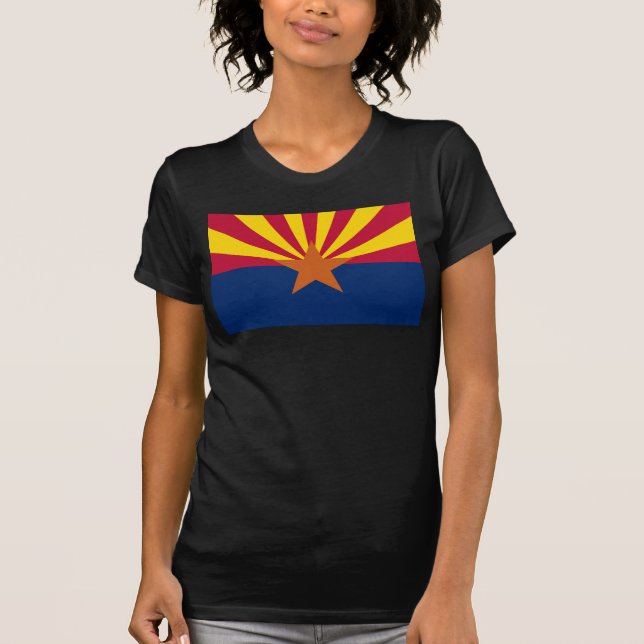 Arizona Flag: Setting Star Sun, The Copper State T-Shirt (Front)