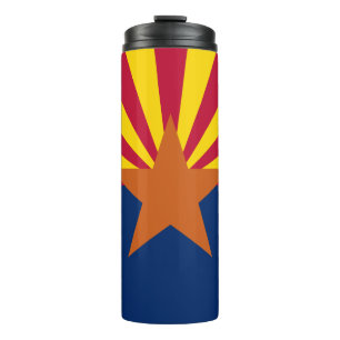 Arizona Flag: Setting Star Sun, The Copper State Thermal Tumbler