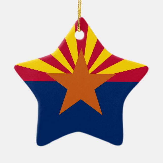 Arizona Flag Star Ornament (Front)