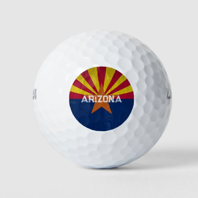 Arizona Flag Starburst Golf Balls (Front)