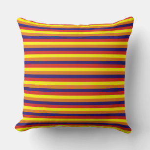 arizona flag stripes USA united states america col Cushion
