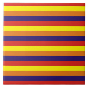 arizona flag stripes USA united states america col Tile