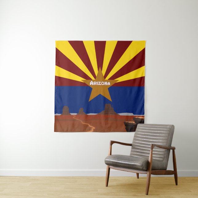 Arizona flag tapestry (In Situ)
