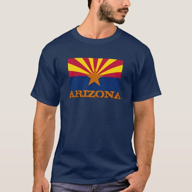 Arizona Flag Tee, Patriots USA, Arizona T-Shirt (Front)