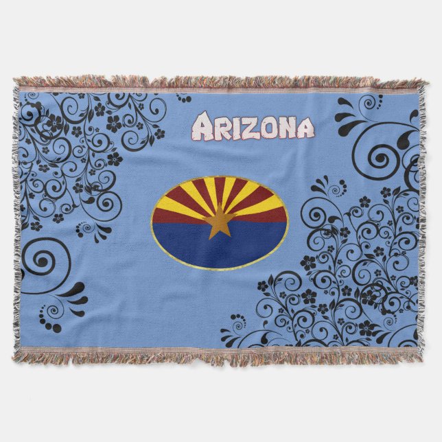 Arizona flag throw blanket (Front)