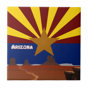 Arizona flag tile