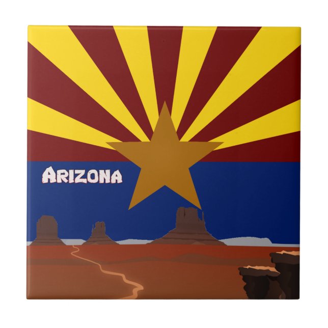 Arizona flag tile (Front)