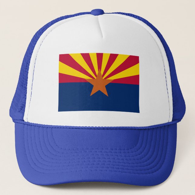 Arizona Flag Tshirts, Mugs, Apparel Trucker Hat (Front)