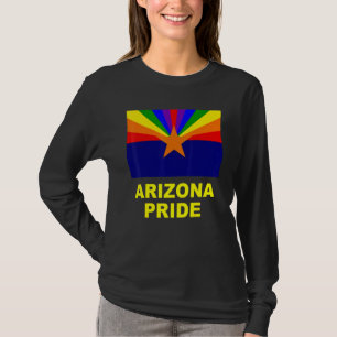 Arizona Gay Pride Lgbtq Lesbian Rainbow State Usa T-Shirt