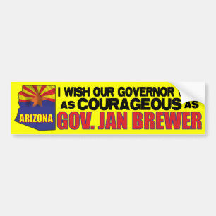 Arizona Governor Jan Brewer Bumper Sticker