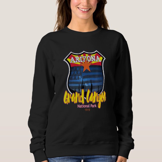 Arizona Grand Canyon National Park Flag Design Sou Sweatshirt (Front)
