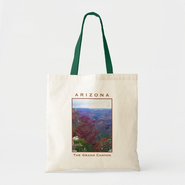 Arizona Grand Canyon South Rim Grocery Tote Bag (Front)