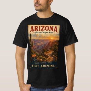 Arizona Grand Canyon State Vintage Travel T-Shirt