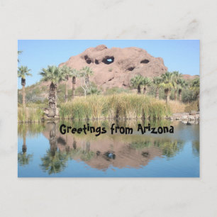 Arizona Greetings Phoenix Landmark Mountain Postcard