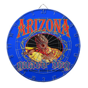 Arizona Guard Dog Lizard Dartboard