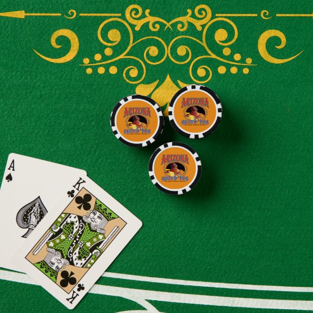 Arizona Guard Dog Lizard Poker Chips (Poker Table (Stack))