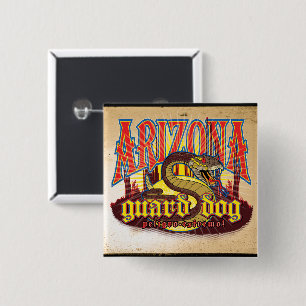 Arizona Guard Dog Snake 15 Cm Square Badge