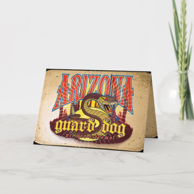 Arizona Guard Dog Snake Card (Front)