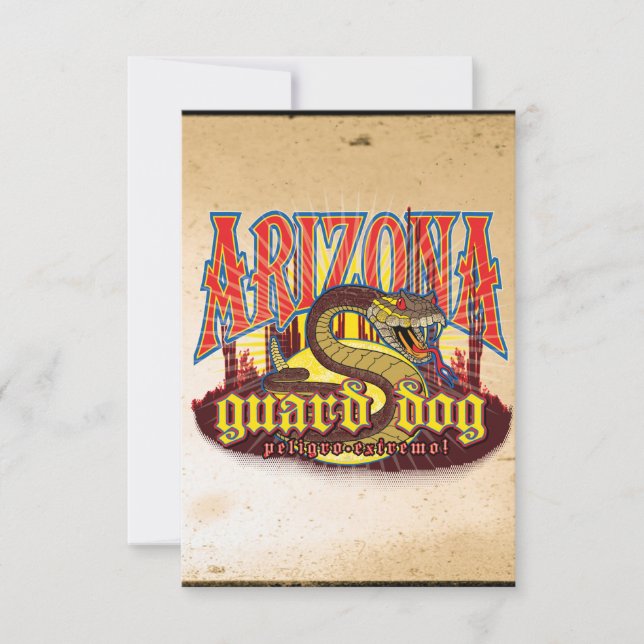 Arizona Guard Dog Snake Card (Front)