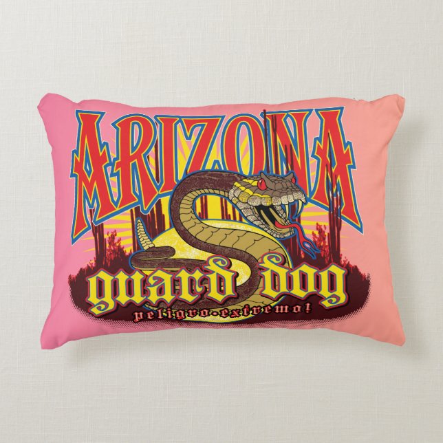 Arizona Guard Dog Snake Decorative Cushion (Front)