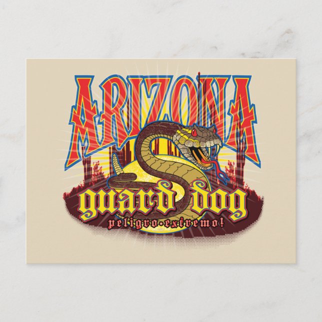 Arizona Guard Dog Snake Postcard (Front)