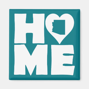 Arizona Home Heart State Fridge Magnet