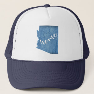 Arizona Home Wood Grain Trucker Hat