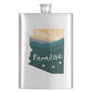 Arizona Is Paradise Hip Flask