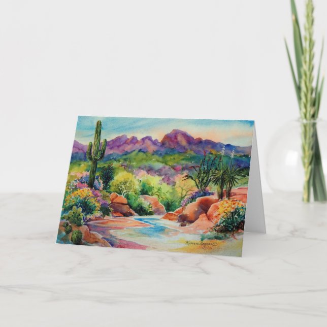 Arizona Landscape greeting card (Front)