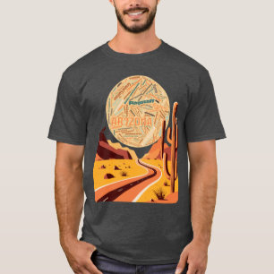 Arizona Landscape Word Art Oversized T-Shirt