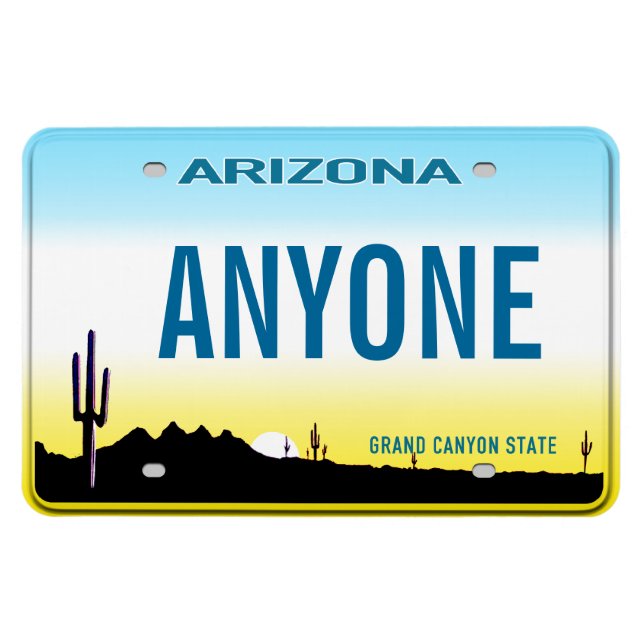 Arizona License Plate (personalised) Magnet (Horizontal)