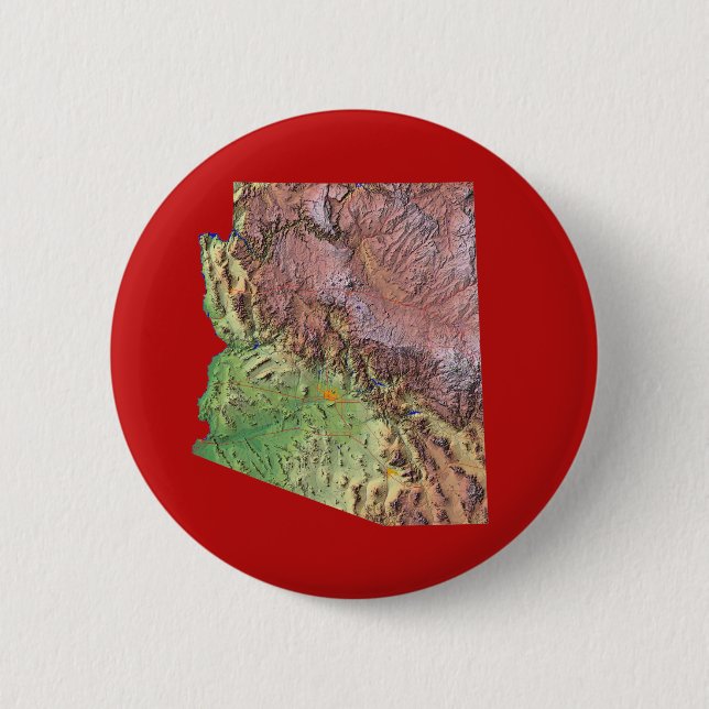 Arizona Map Button (Front)