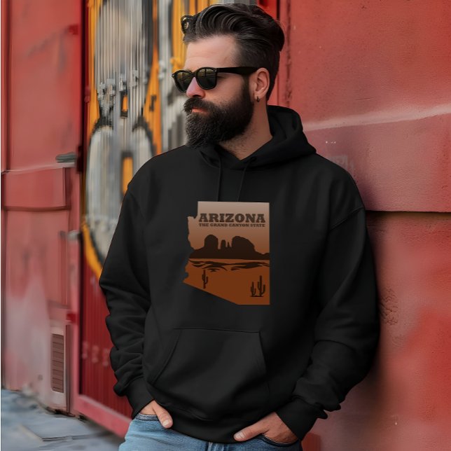 Arizona map Grand Canyon landscape Hoodie (Creator Uploaded)