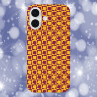 Arizona Maroon Gold Geometric Pattern