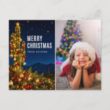 Arizona Merry Christmas Custom Family Photo