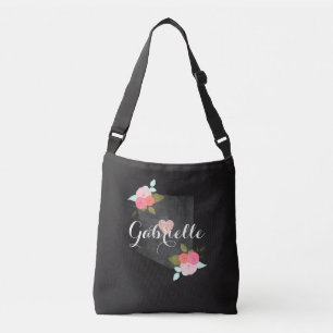 Arizona Monogram State Watercolor Floral & Heart Crossbody Bag