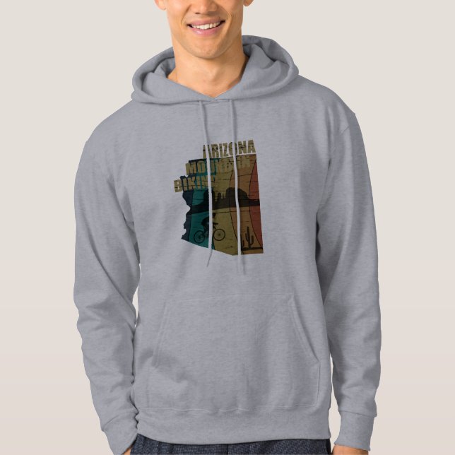 Arizona mountain biking vintage hoodie (Front)
