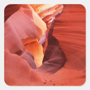 Arizona, Navajo Nation, Lower Antelope Canyon, Square Sticker
