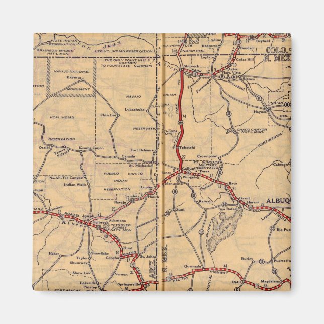 Arizona, New Mexico Magnet (Front)