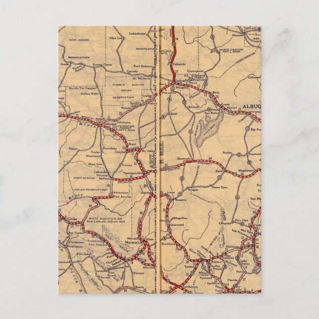 Arizona, New Mexico Postcard (Front)